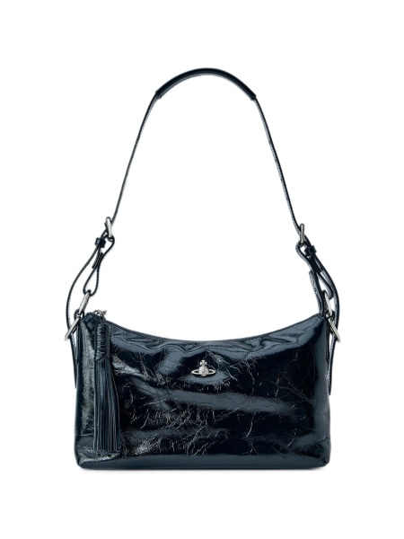 Geanta de umar Vivienne Westwood neagra din piele