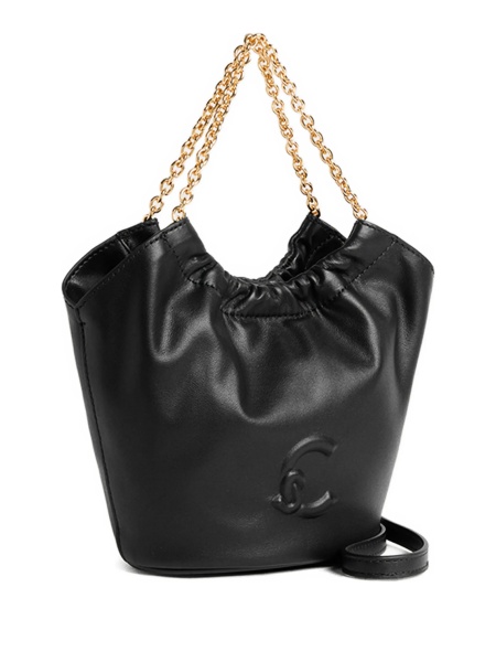 Geanta mini Coccinelle neagra din piele