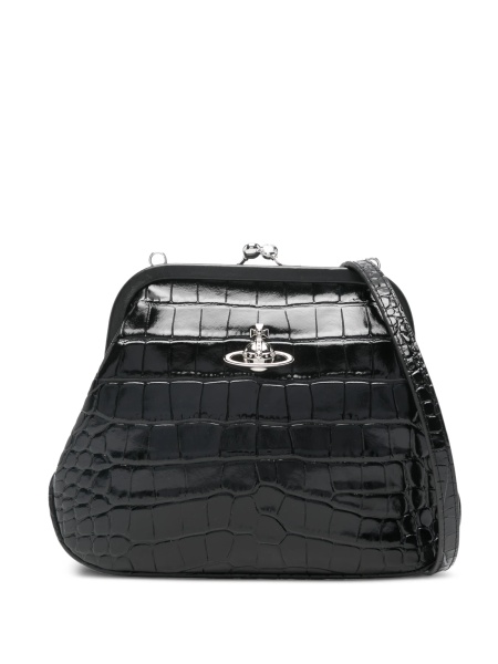 Geanta plic Vivienne Westwood neagra din piele