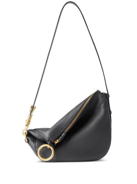 Geanta tip postas Burberry neagra din piele