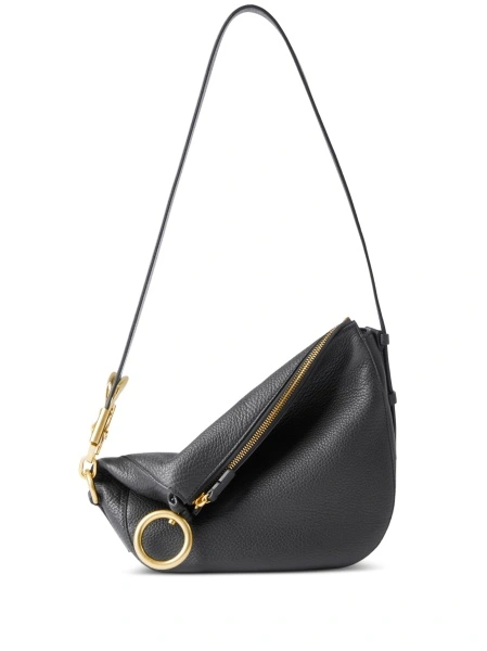 Geanta tip postas Burberry neagra din piele