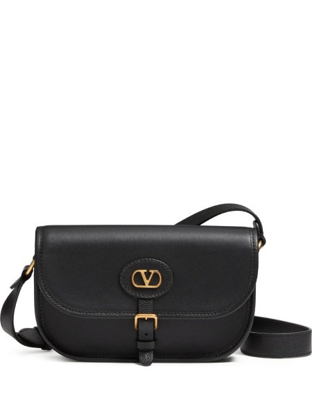 Geanta tip postas Valentino Garavani neagra din piele
