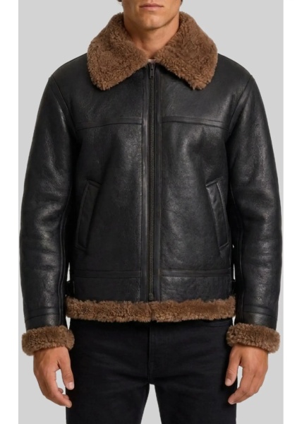 Geci Shearling Biker Jacket