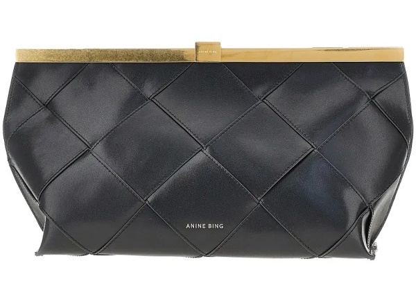 Genti 'Anine' braided leather clutch