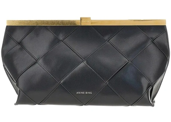 Genti 'Anine' braided leather clutch