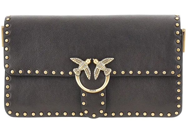 Genti 'Love One Slouchy' leather bag with studs
