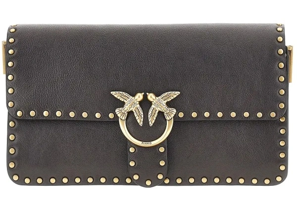 Genti 'Love One Slouchy' leather bag with studs