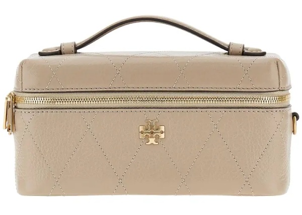 Genti Quilted leather 'Charlie' beauty case bag