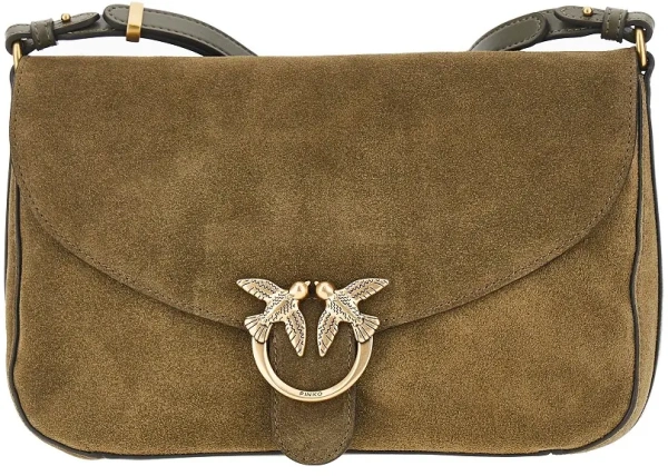 Genti Suede leather medium Love Bag Satchel bag