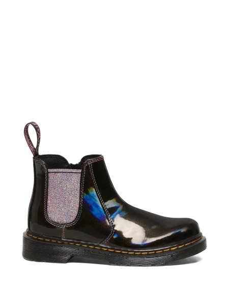 Ghete Dr. Martens negre din poliuretan