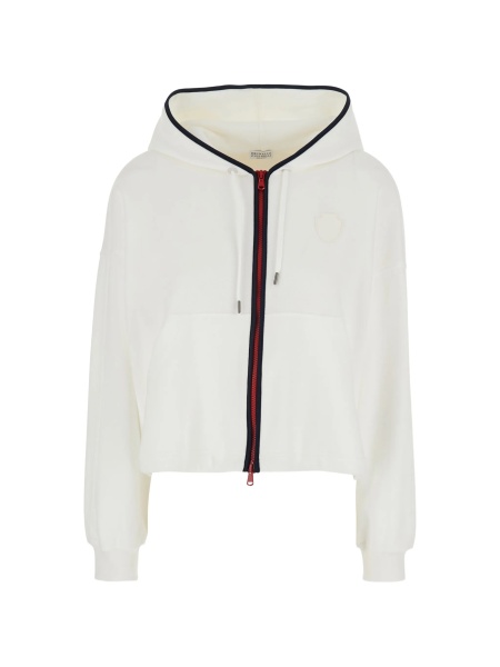 Hanorac Brunello Cucinelli alb