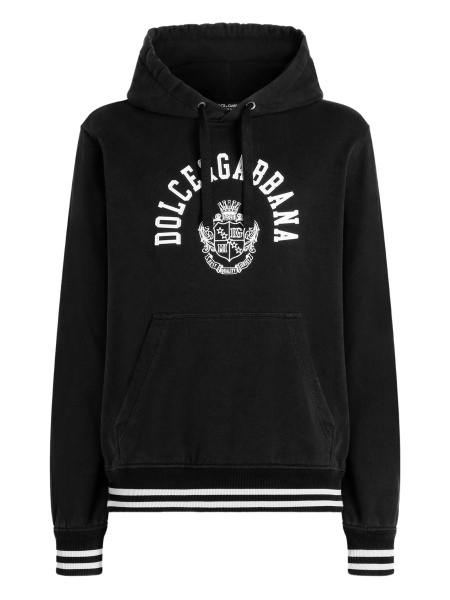 Hanorac Dolce & Gabbana negru din bumbac