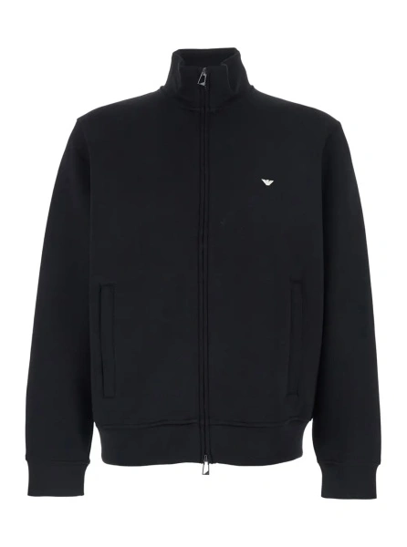 Hanorac Emporio Armani negru din bumbac