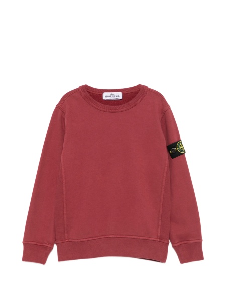 Hanorac Stone Island rosu din bumbac