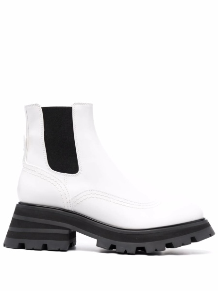 Incaltaminte Alexander McQueen alba din piele