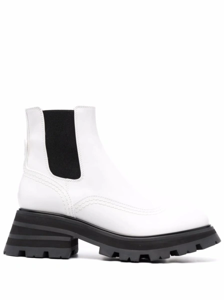 Incaltaminte Alexander McQueen alba din piele