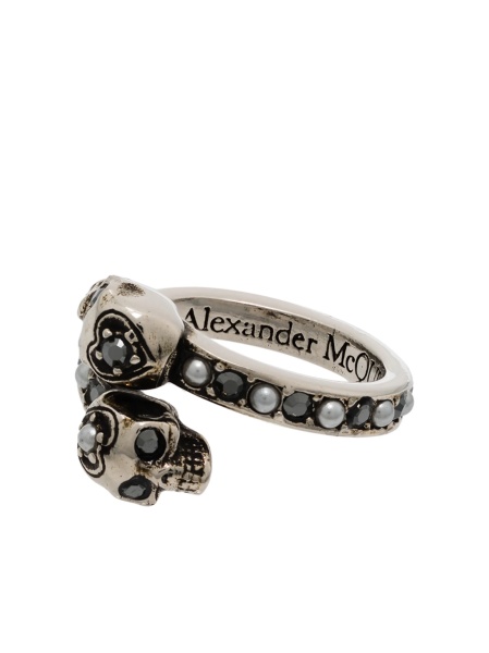 Inel Alexander McQueen argintiu