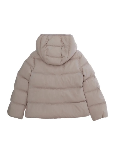 Jacheta Beulah Jacket with High Collar and Long Sleeves in Tech Fabric Pink for Girl