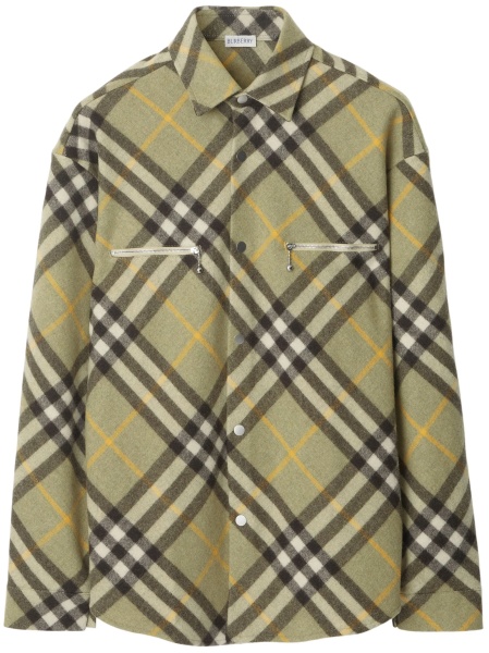 Jacheta camasa Burberry verde