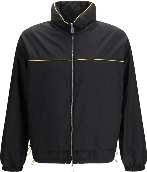 Jacheta FF jacquard zipped reversible Windbreaker