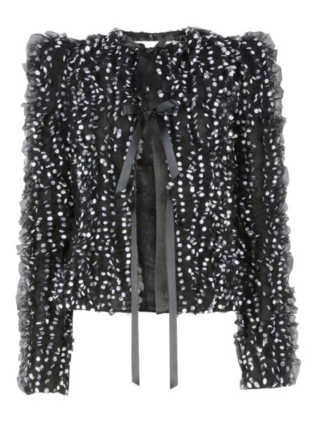Jacheta Nina Ricci neagra din poliamida