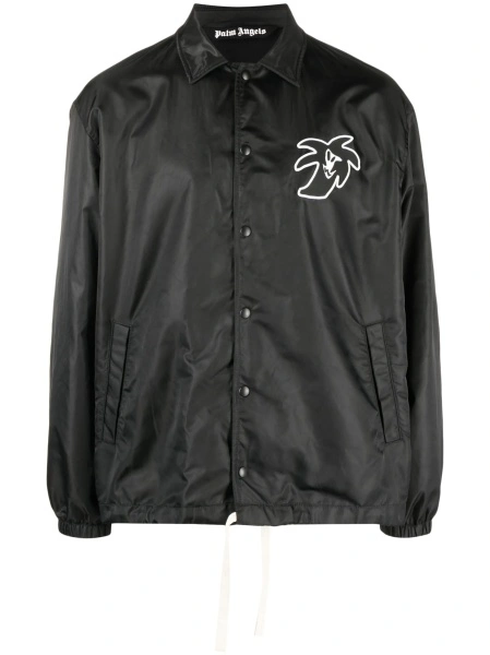 Jacheta Palm Angels neagra din poliamida