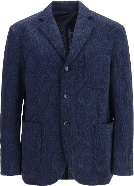 Jacheta Single-breasted Arnica Jacquard wool-blend Jacket