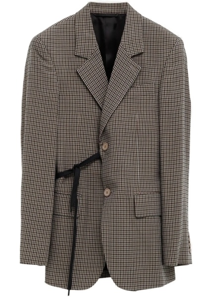 Jacheta Single-breasted Vichy Jacket