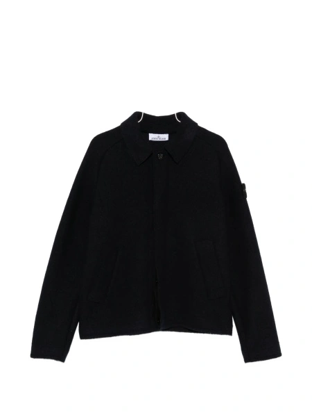 Jacheta Stone Island albastra din lana