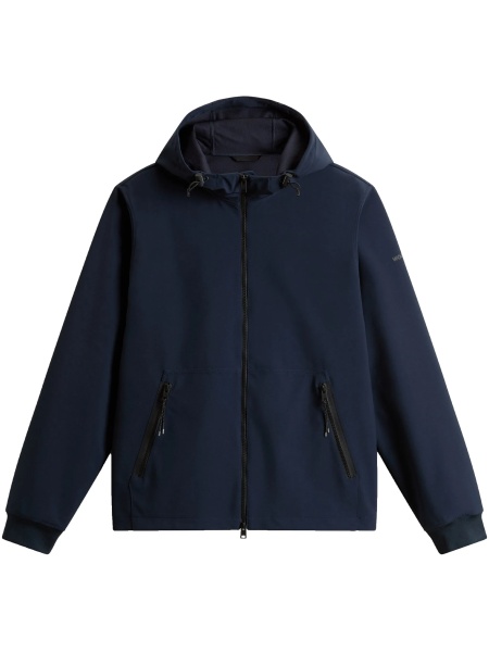 Jacheta Woolrich albastra din spandex/elastan si polyester