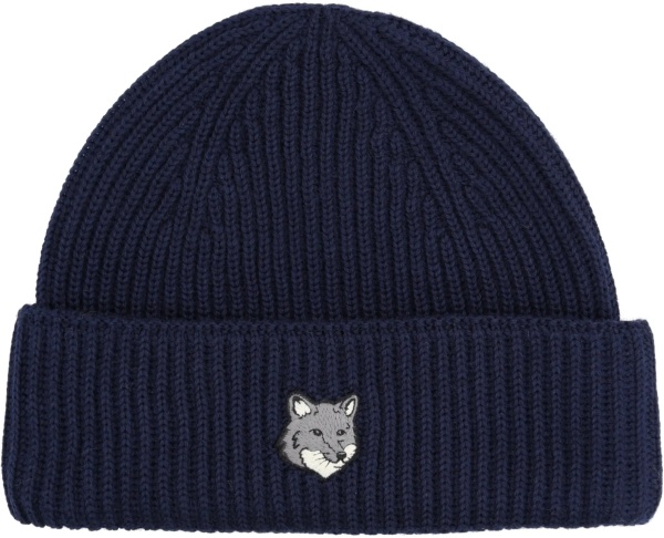 MAISON KITSUNÉ Beanie With Fox Patch