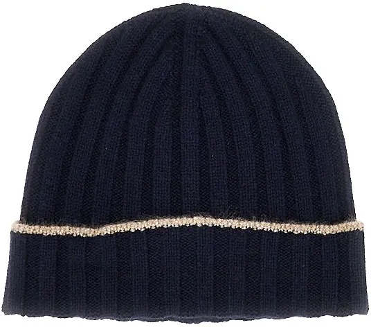 Manusi Ribbed cashmere beanie hat