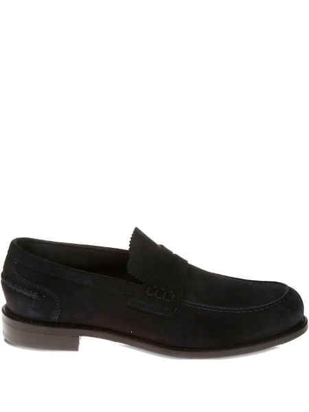 Mocasini BERWICK albastri din piele intoarsa