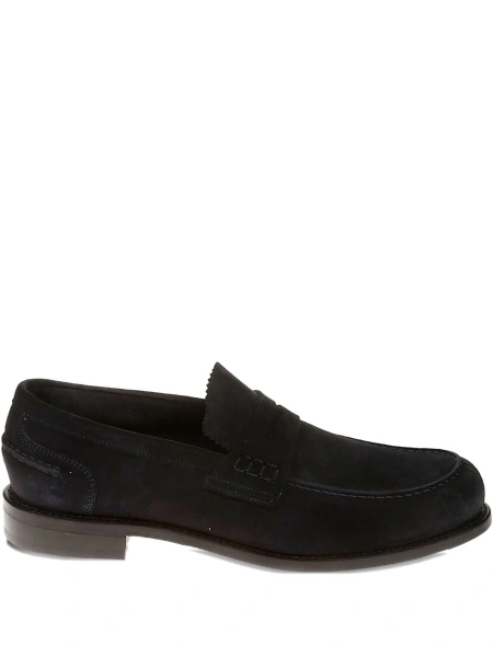 Mocasini BERWICK albastri din piele intoarsa