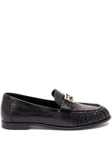Mocasini Fendi negri din piele