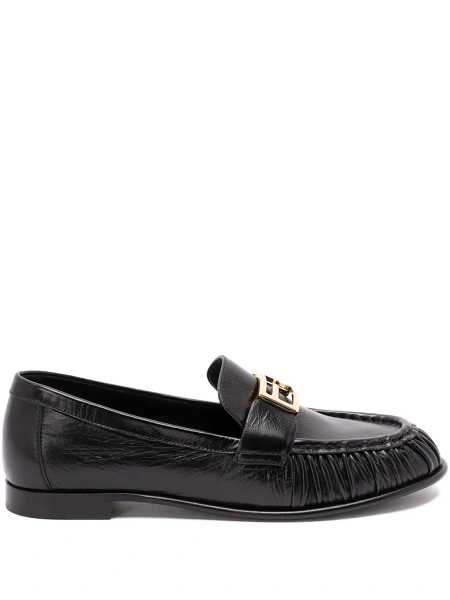 Mocasini Fendi negri din piele