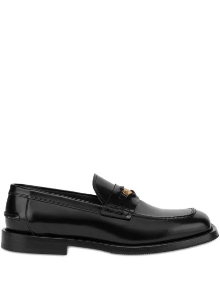 Mocasini Moschino negri din piele