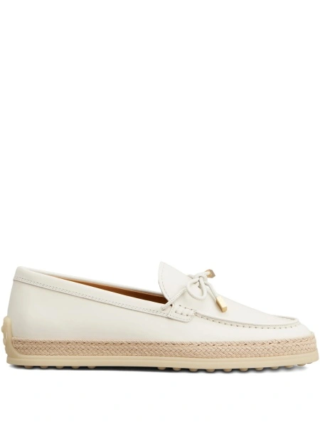 Mocasini TOD'S albi din piele