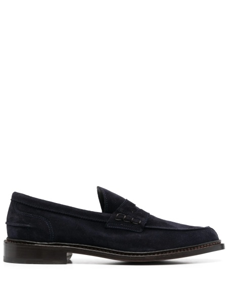 Mocasini TRICKER'S albastri din piele intoarsa