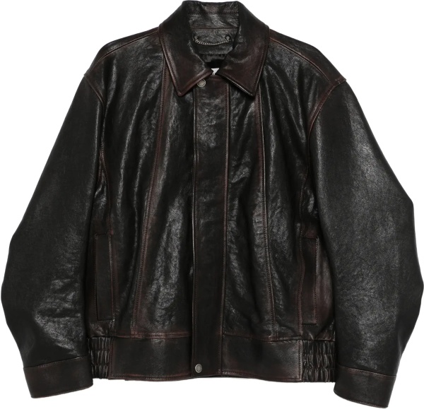Nappa leather Bomber Jacket