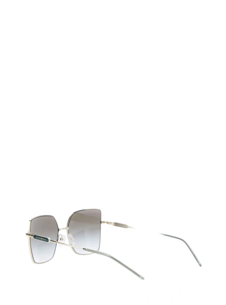 Ochelari Metallic sunglasses with square lenses and metal logo plaque on the temple in metal for women