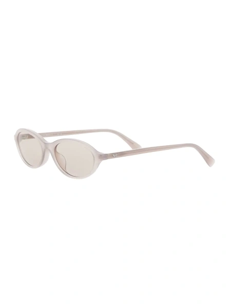 Ochelari Pink oval-lens glasses with logo lettering on the temple in acetate for women