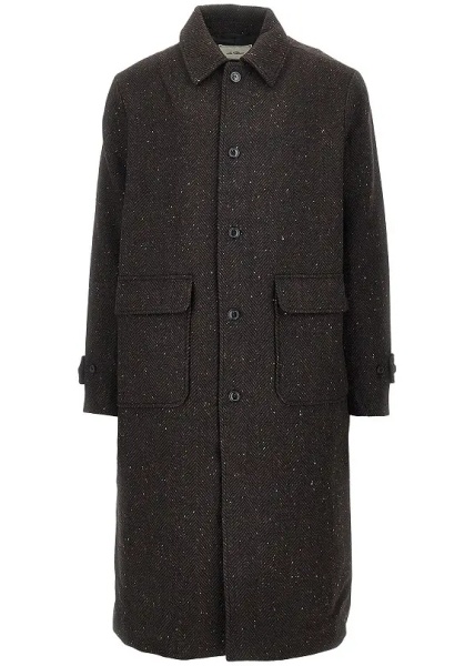 Paltoane Herringbone wool-blend coat