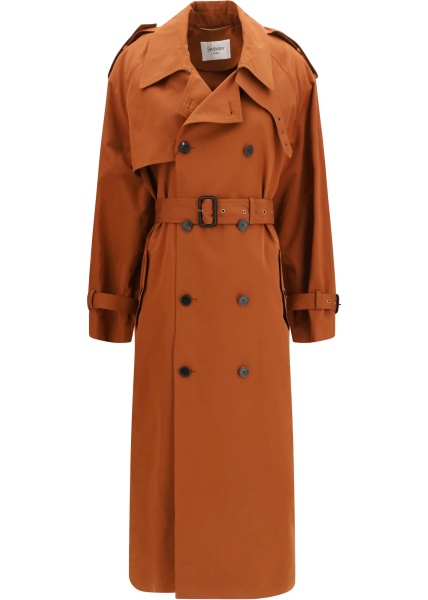 Palton Belted double-breasted Coat