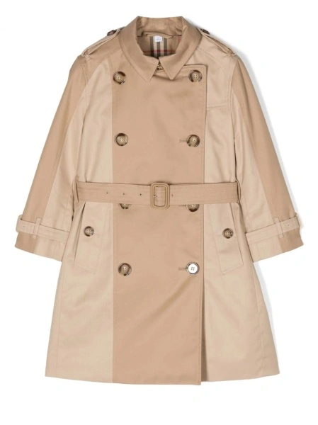 Palton Burberry neutru din bumbac