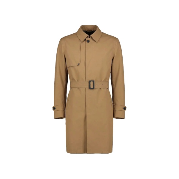 Palton Herno Belted Single-Breasted Coat