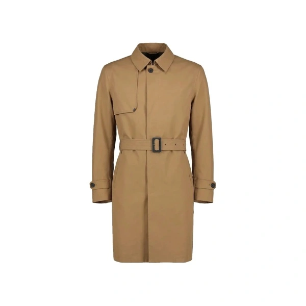 Palton Herno Belted Single-Breasted Coat