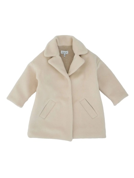 Palton Peak lapel coat with embroidery