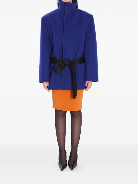 Palton Saint Laurent albastru din lana