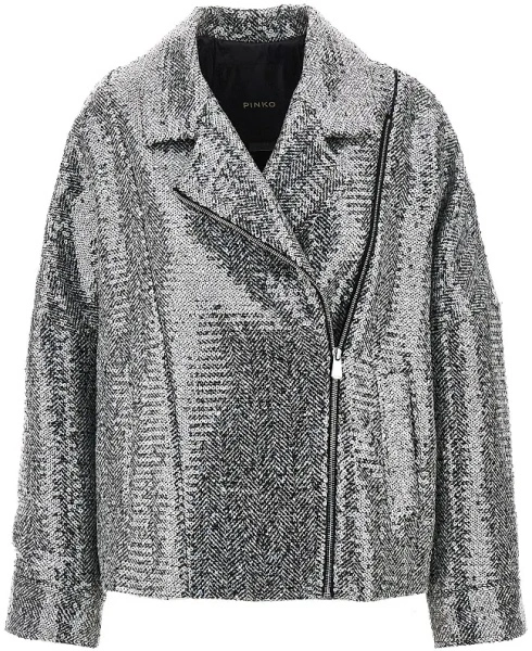 Palton Sequinned chevron cloth jacket